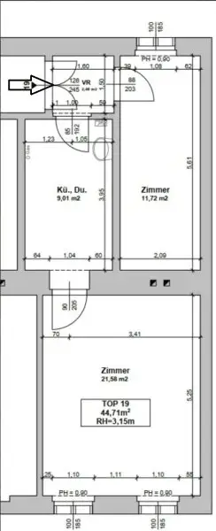 Individuell gestaltbar - Sanierungsbedürftige 2-Zimmer-Wohnung in Ruhelage nahe Donauinsel!