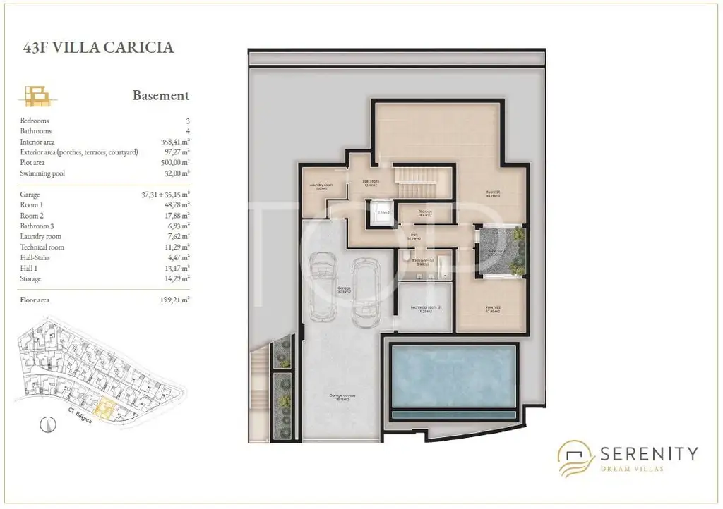 Villa Caricia Basement