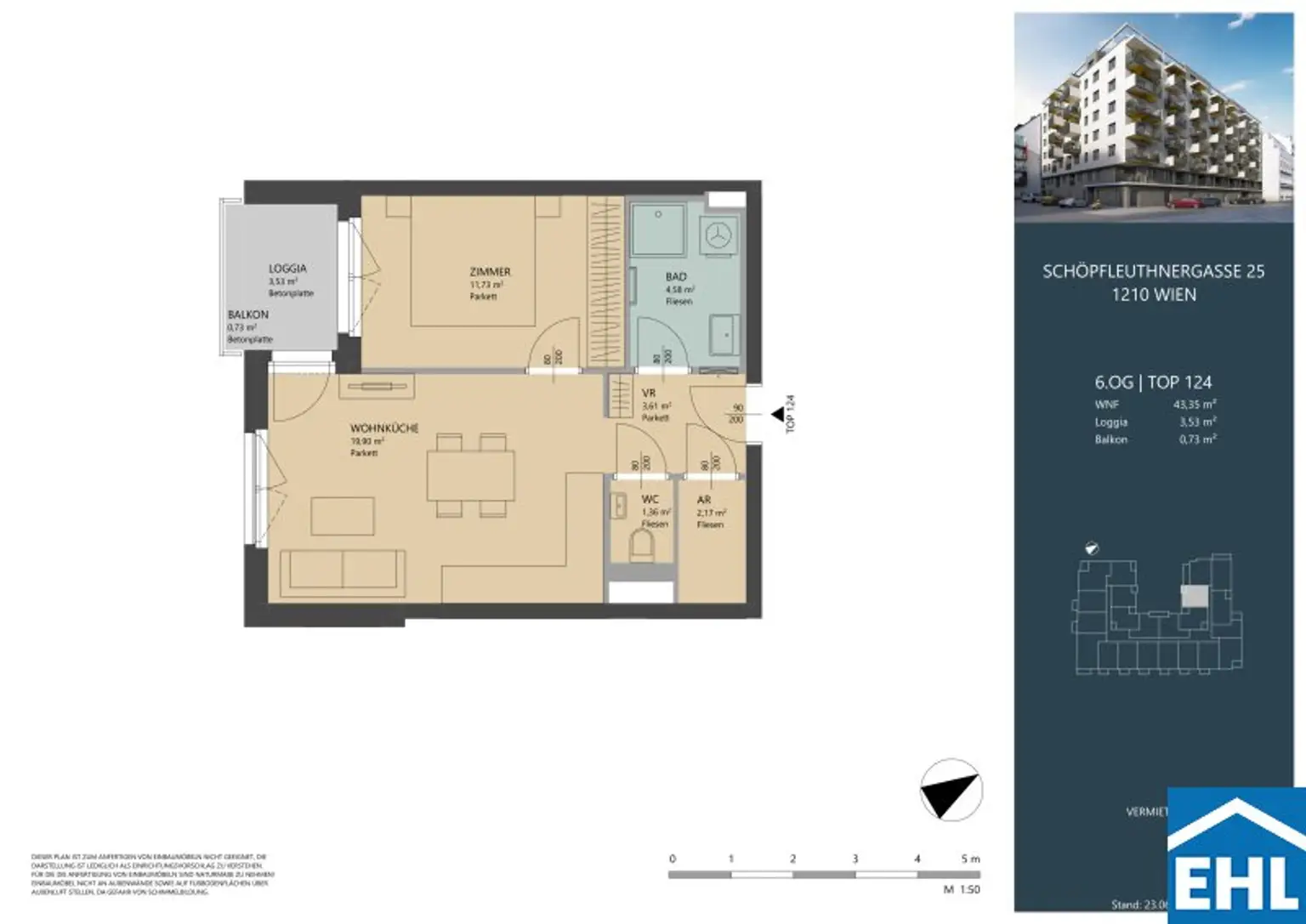 Gemütlicher 2-Zimmerwohnungshit mit Freifläche!