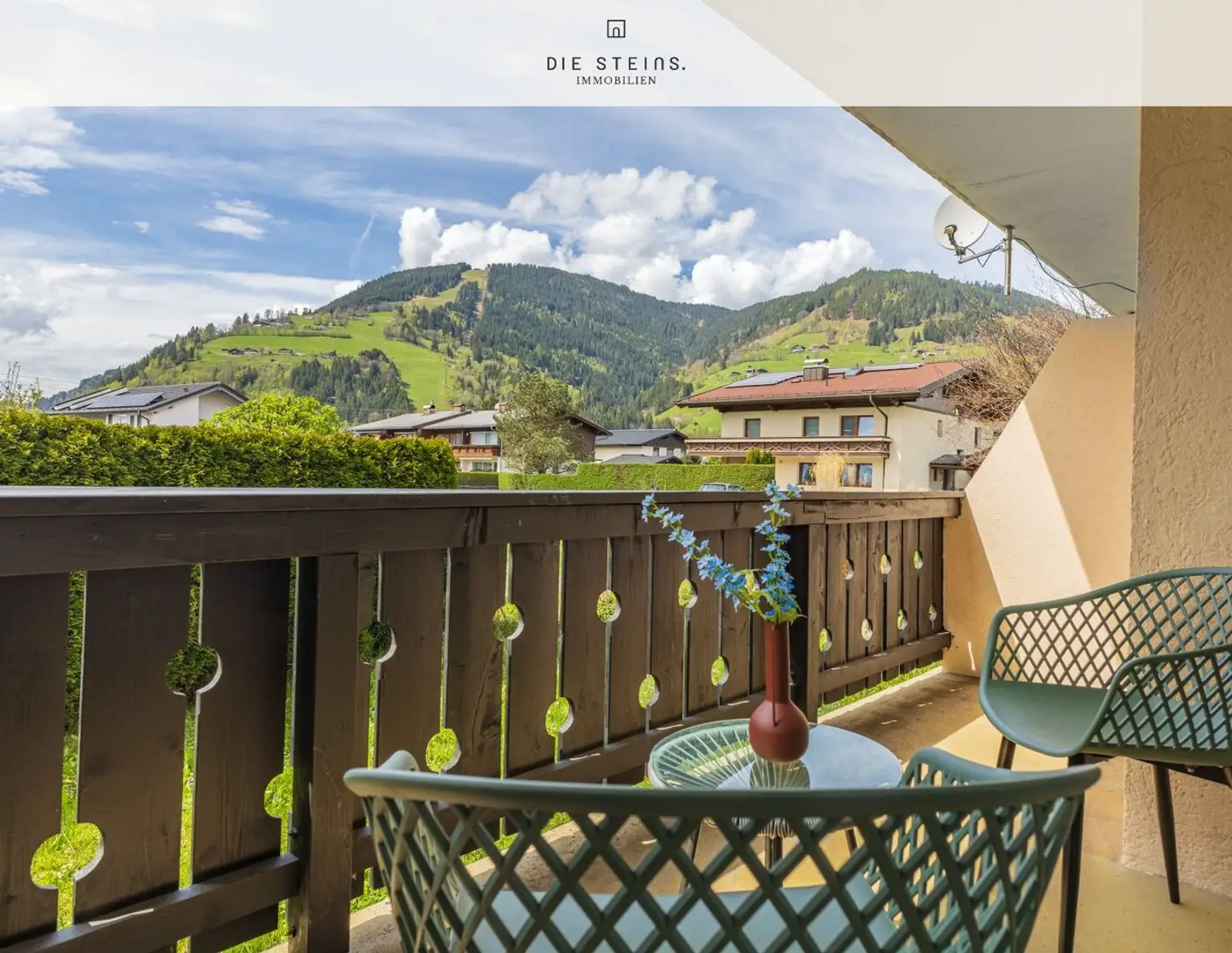 Zweitwohnsitznutzung - Sanierte 2-Zimmer-Wohnung mit Balkon & Bergblick auf die Schmittenhöhe