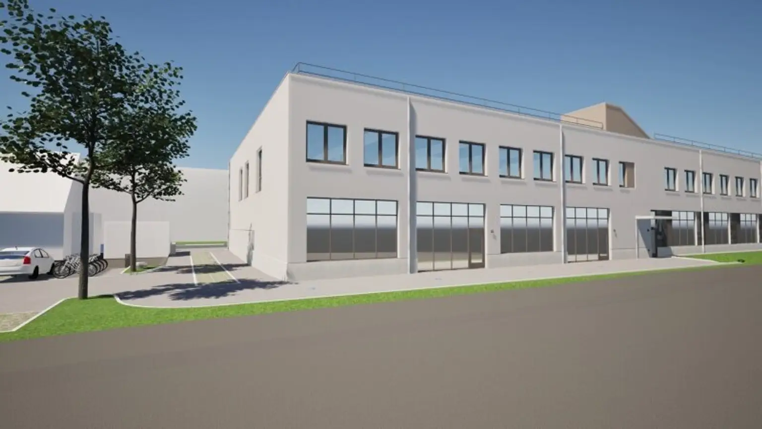 Vielseitig nutzbare Gewerbefläche in Welser TOP-Lage unmittelbar an der B1 – Erstbezug!!