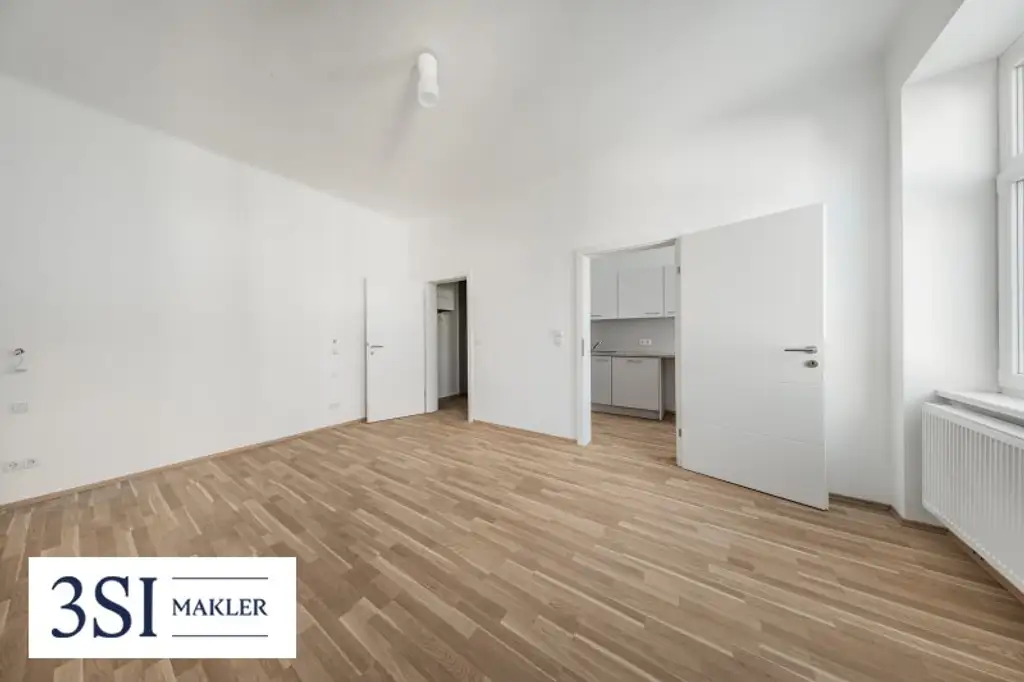 Klausgasse 46: Smarter Grundriss und gute Wohnqualität - 1-Zimmer-Altbauwohnung in ruhiger Seitengasse des 16. Bezirks
