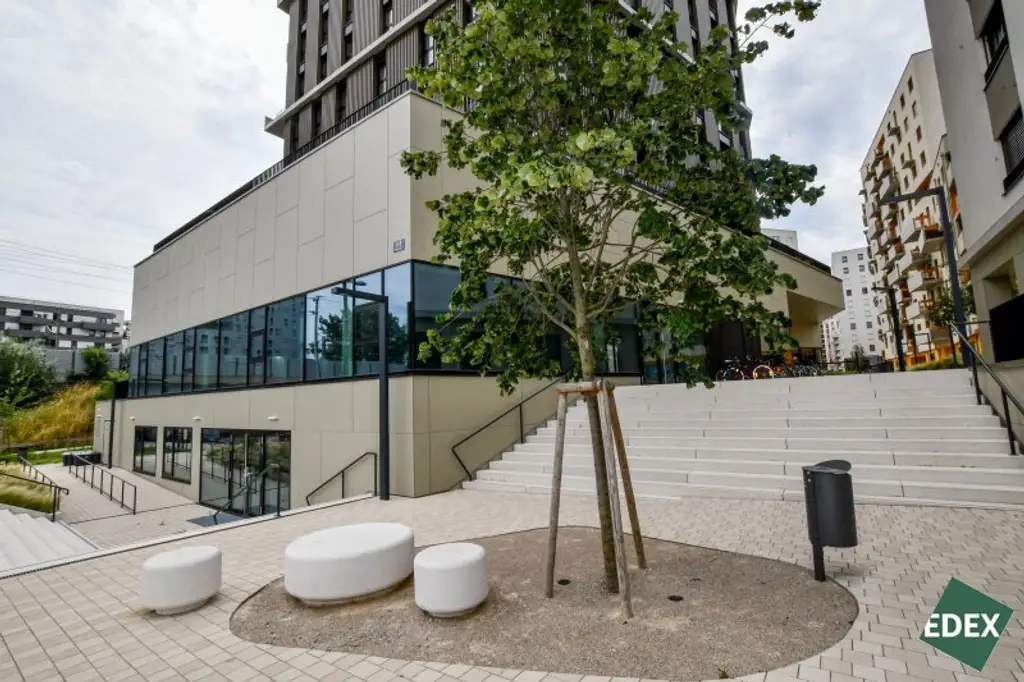 Erstbezug | Moderne Gewerbefläche mit hoher Sichtbarkeit und Terrasse auf zwei Etagen - unbefristet