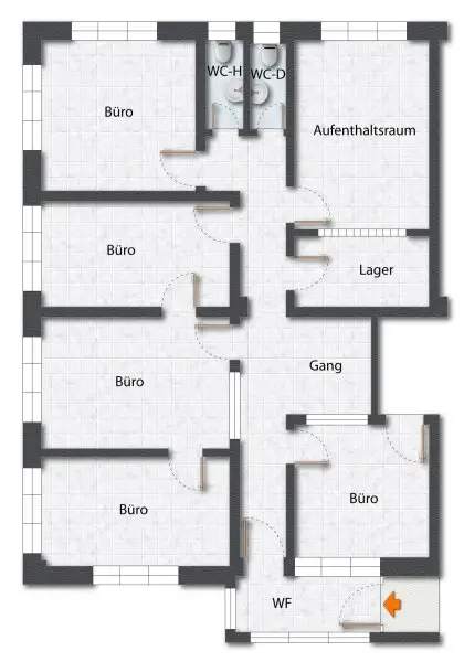 Grundriss Gewerbefläche
