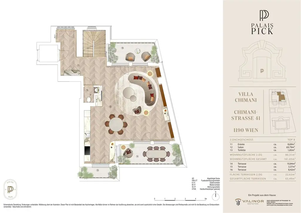 Exklusives Rooftop Retreat: inkl. Pool -  Ein Wohnjuwel der Extraklasse: Wo architektonisches Erbe auf modernen Luxus trifft