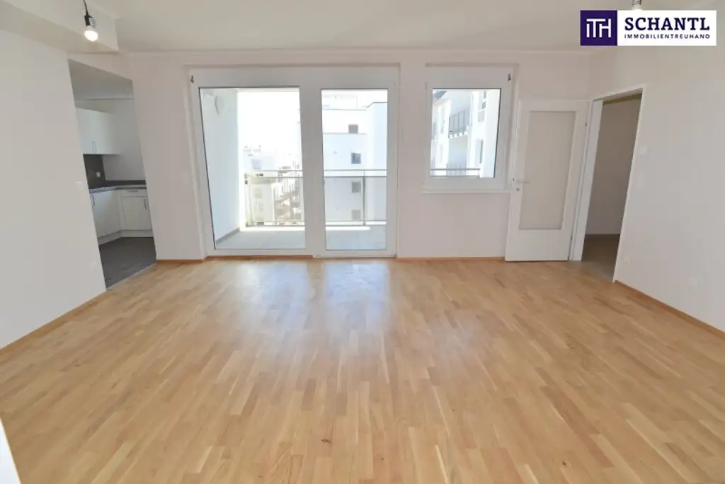 "DER MARKHOF" - Perfekt geplante Familienwohnung mit vier Zimmer und herrlicher Süd-Loggia!