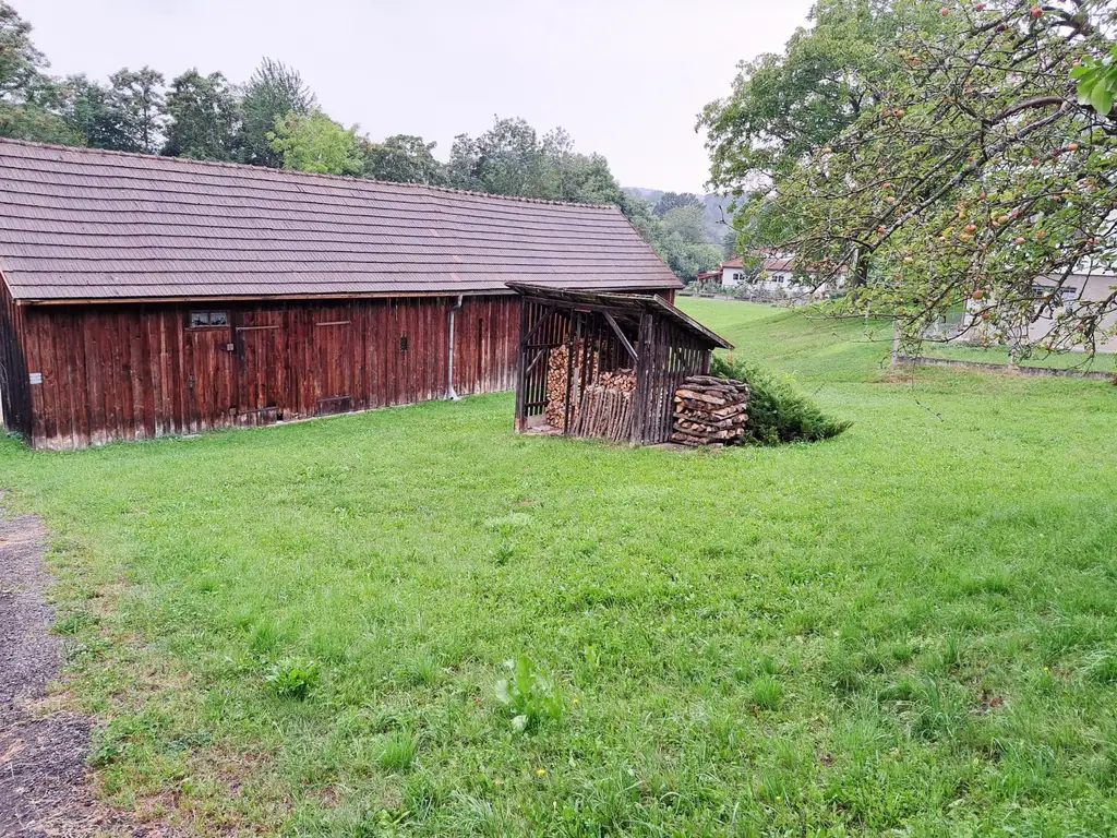 GROSSES GRUNDSTÜCK MIT SCHUPPEN