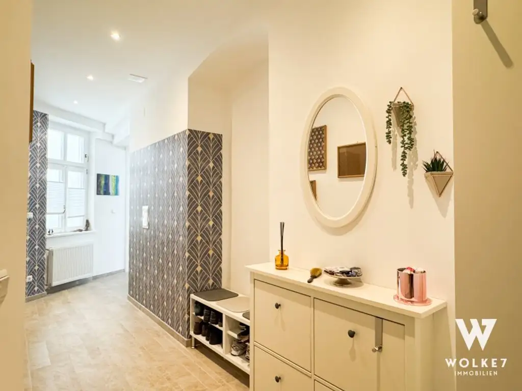 Stilvolles Wohnen in 1100 Wien – modernisierte 2-Zimmer-Wohnung mit Designküche & Blick ins Grüne I Nähe U1 Troststraße