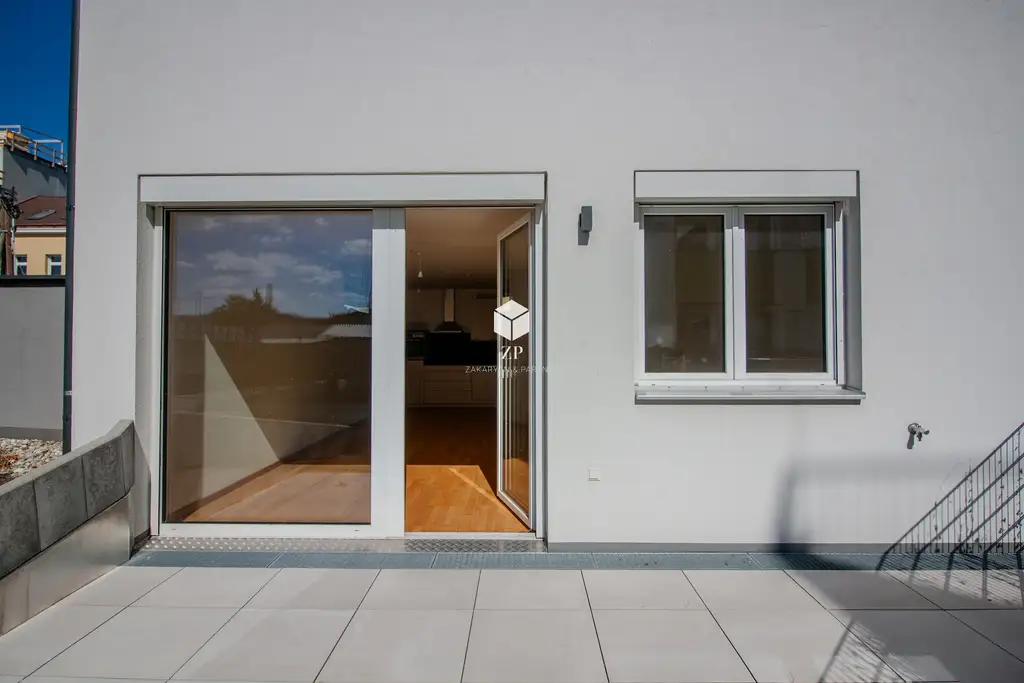 Exklusive Gartenwohnung im Erstbezug mit traumhaftem Blick auf den Kahlenberg!
