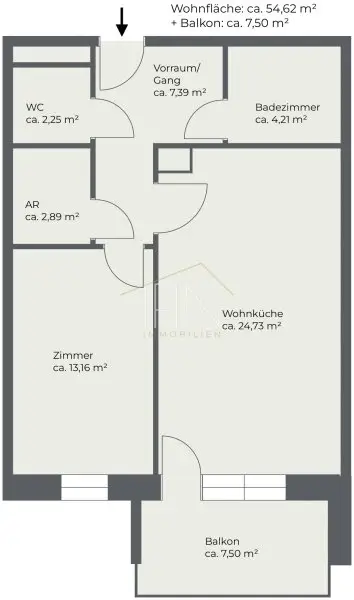 Sonnige 2-Zimmer Neubauwohnung mit Balkon & Fernblick