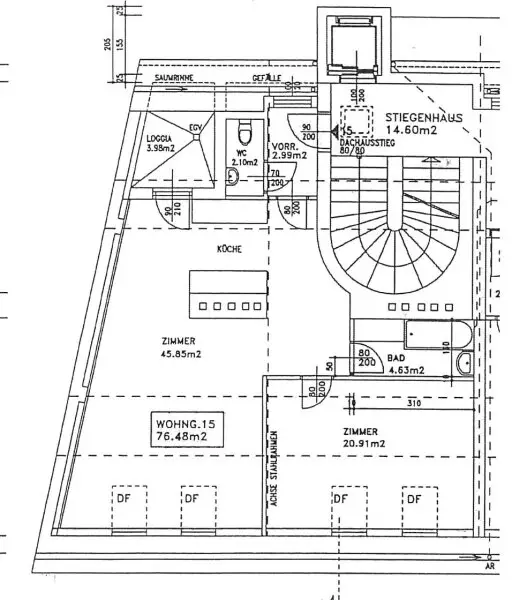 Dachgeschosswohnung in der Sandwirtgasse: ab sofort frei!