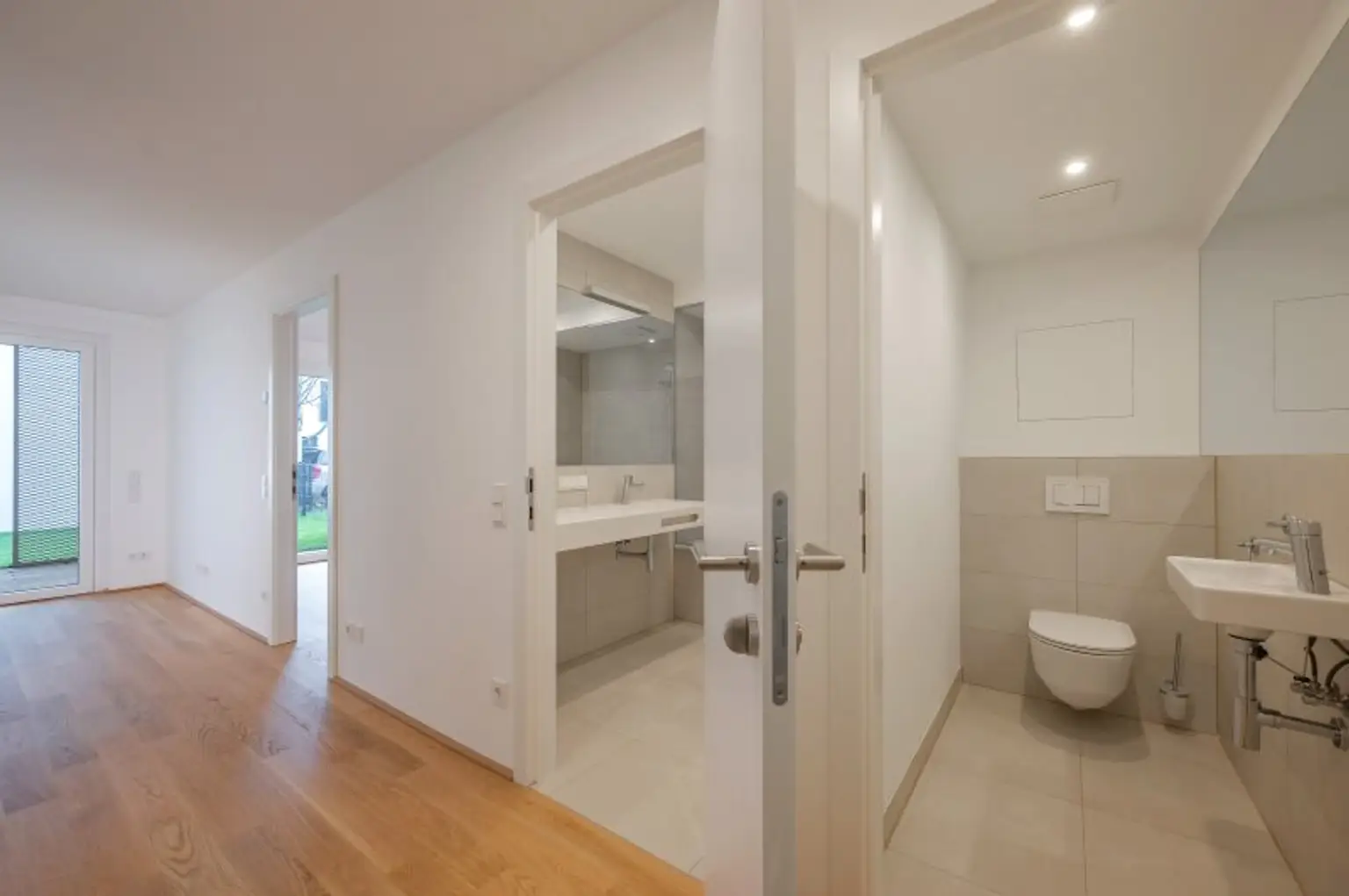 EDUART-Die Kunst des Wohnens: Hochwertiger 2-Zimmer NEUBAU-ZWEITBEZUG mit 15m² Garten und 10m² Terrasse! (8/7)