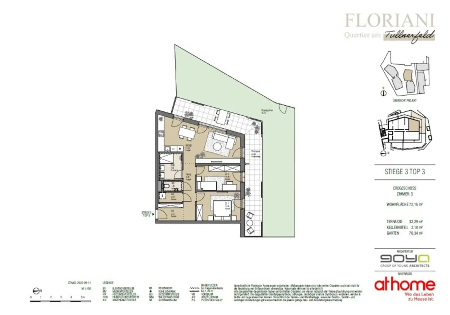 FLORIANI – Quartier am Tullnerfeld - Stilvoller Gartentraum mit großzügiger Außenfläche - Bahnhof Tullnerfeld in der Nähe