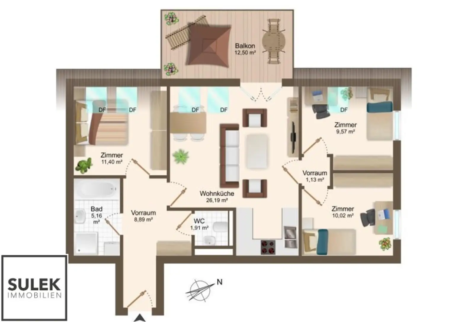 *Familien-Hit* ideal geschnittene 4-Zimmer Zweitbezugs-Wohnung mit Balkon in der Rittingergasse mit Stellplatz - Zweitbezug! ab November 2025