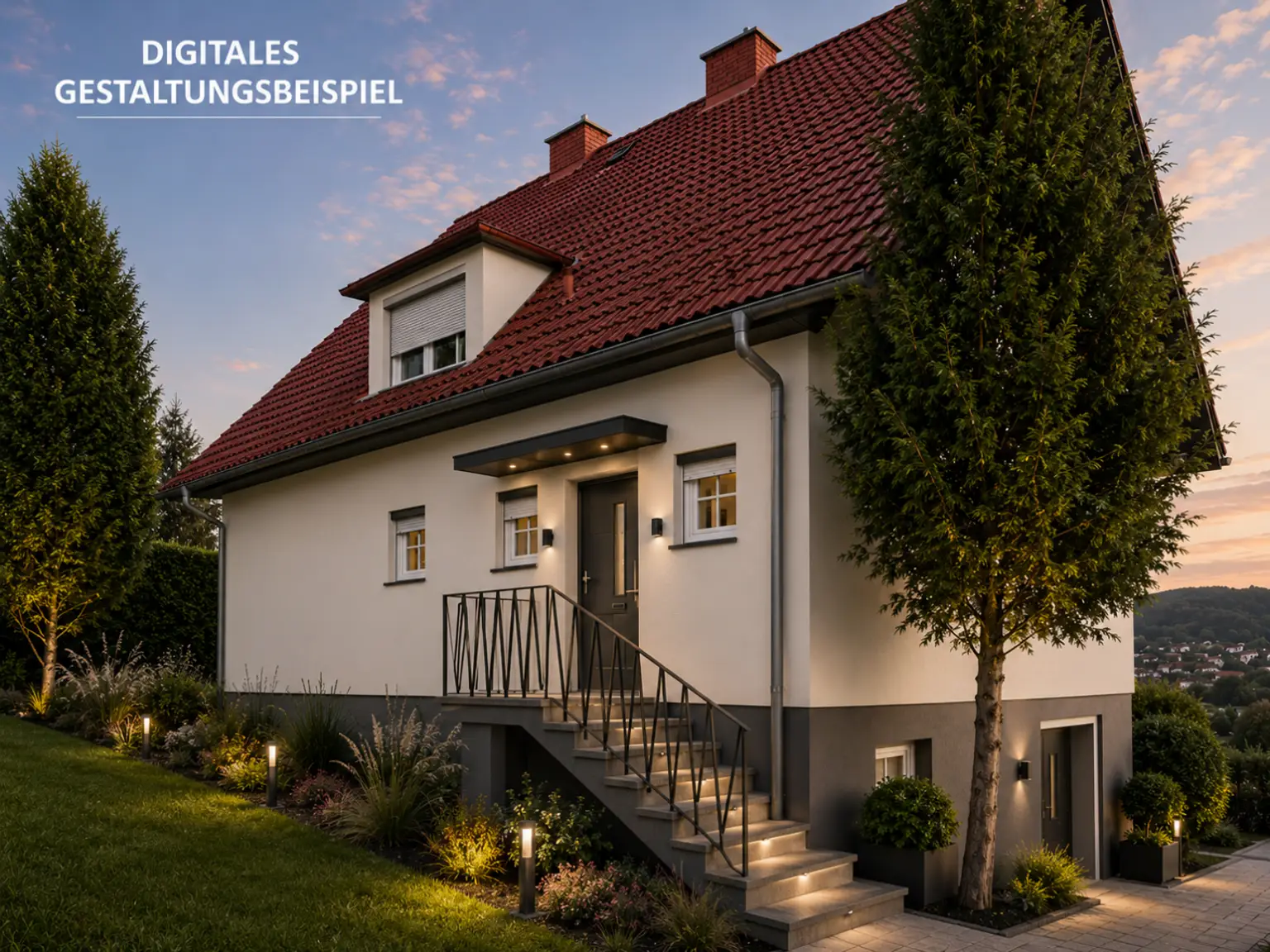 Digitales Gestaltungsbeispiel Ansicht N-W