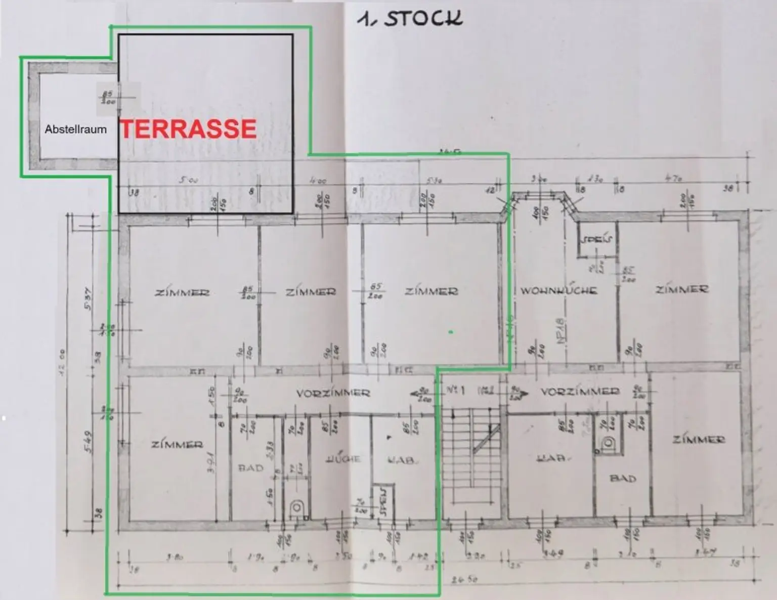 145 m² möblierte 5-Zimmer-Dachterrassenwohnung mit Untervermietrecht bzw. als WG / Arbeiterquartier