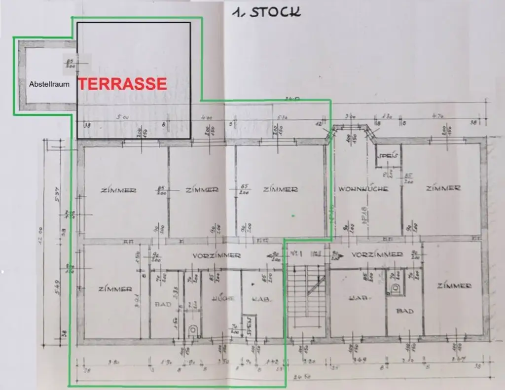 145 m² möblierte 5-Zimmer-Dachterrassenwohnung mit Untervermietrecht bzw. als WG / Arbeiterquartier