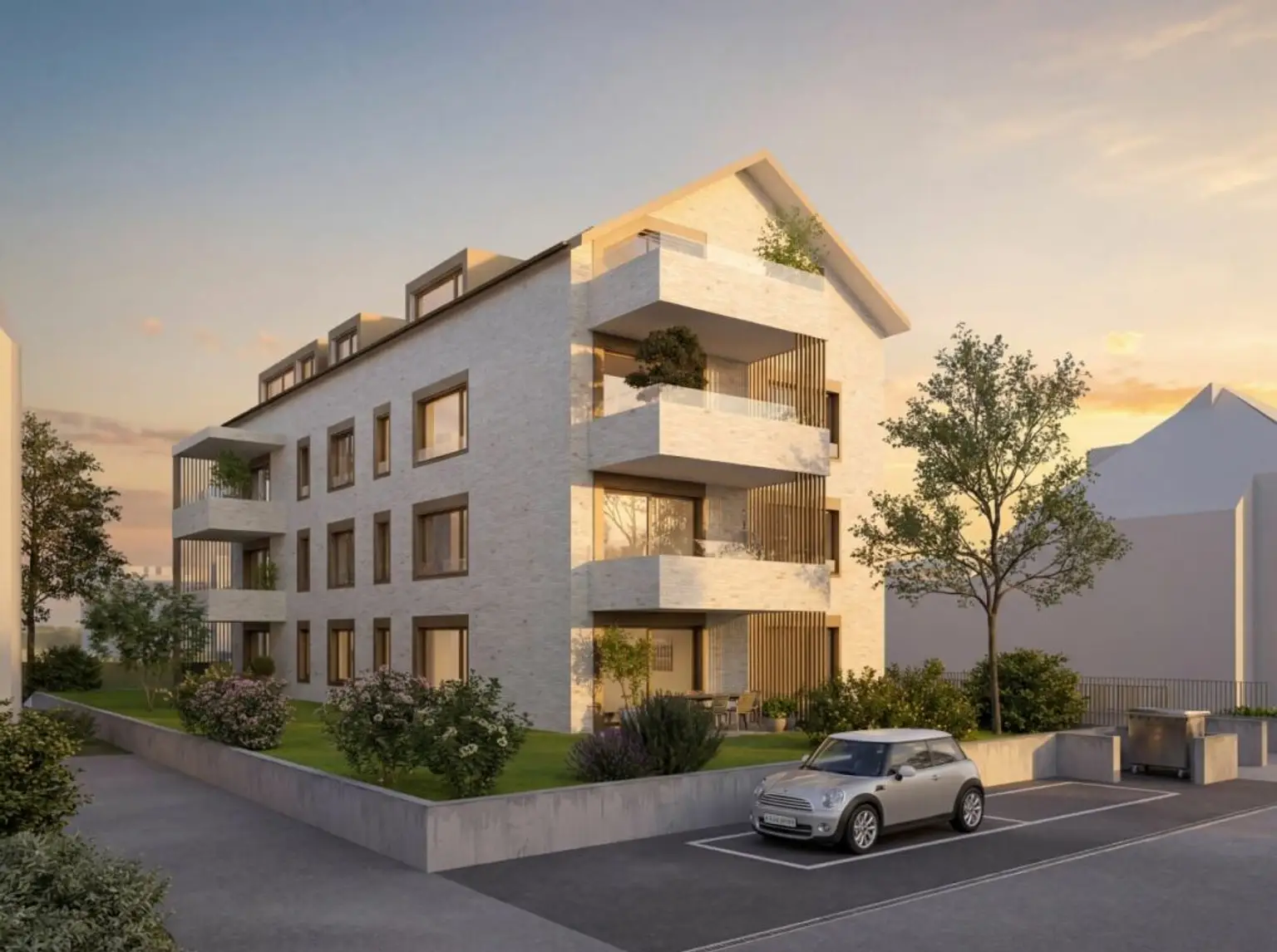 Exklusive 3 1/2 Zimmer Maisonette Wohnung inklusive 1 Autoeinstellplatz in Allschwil
