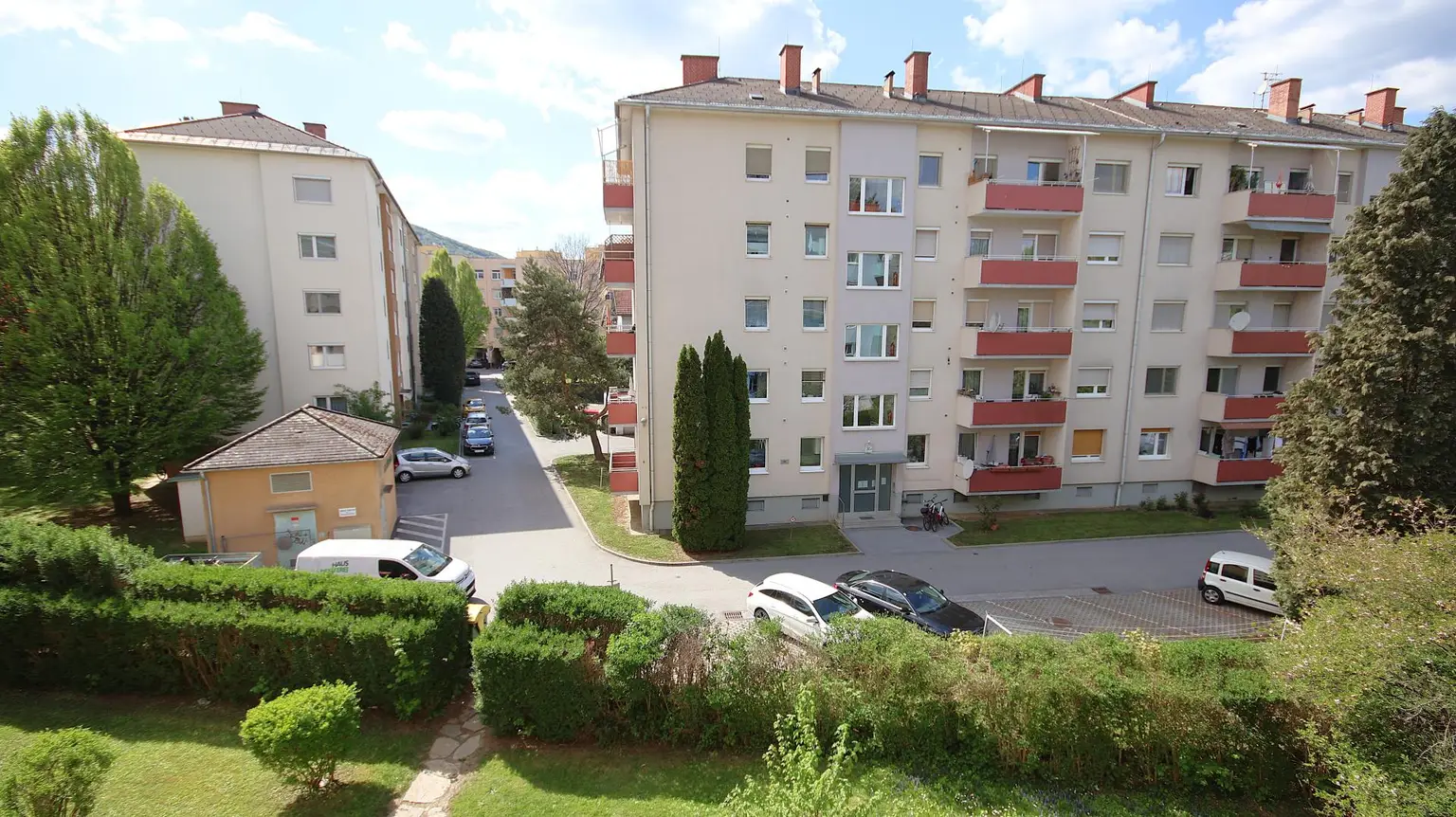 Ausblick vom Balkon