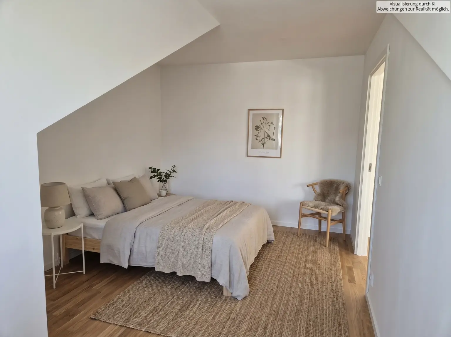 Schlafzimmer KI visualisiert