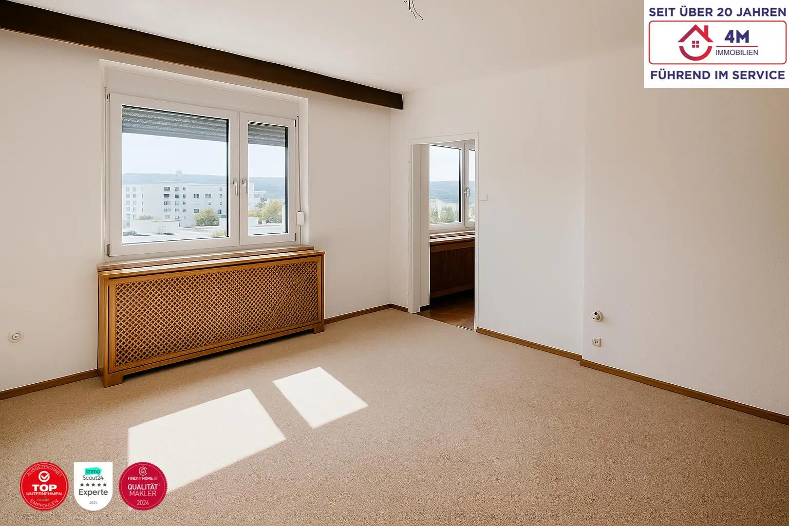 Familienfreundliche  4-Zimmer-Wohnung mit guter Ramaufteilung.