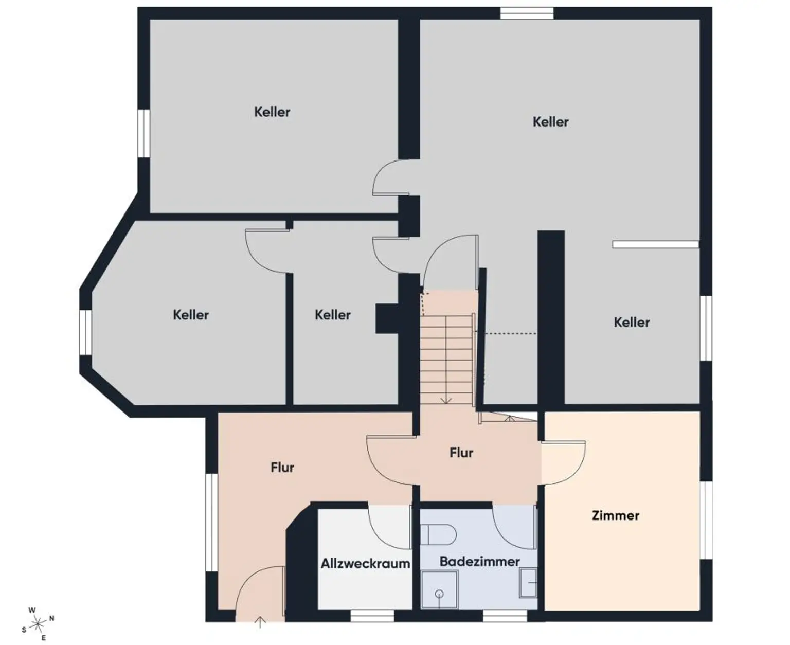 Grundriss ohne Maßstab - UG