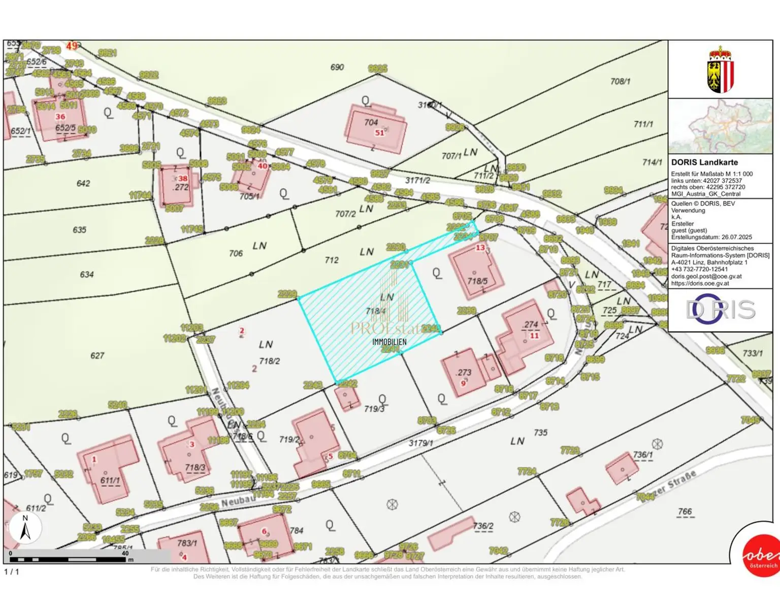 Traumhaftes Baugrundstück in Lembach: 1400 m² für Ihr Eigenheim um nur 69.000 €!