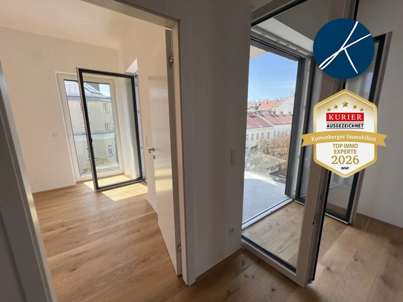 1.Loggia für Blätterwaldzimmer und Herzstück Wohnen und Küche