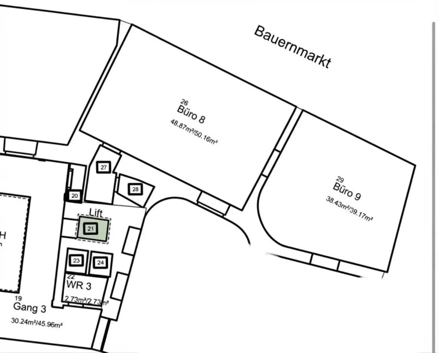 Büro Grundriss