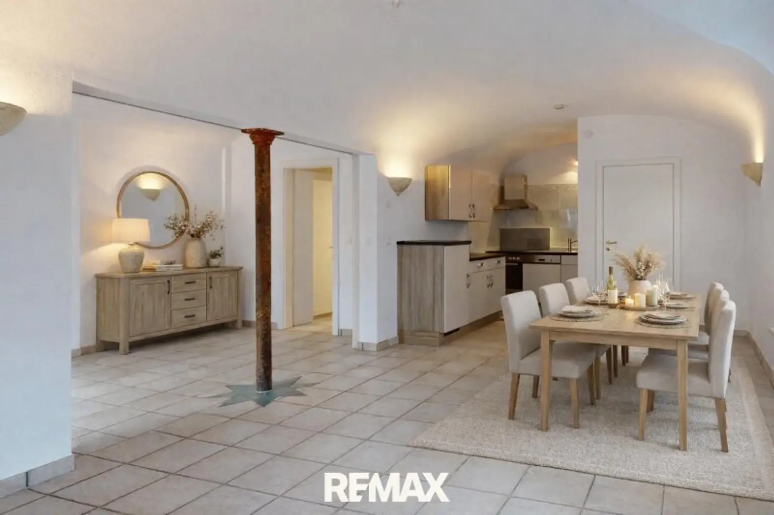 Wohnung - Wohnen-Kochen Visualisierung