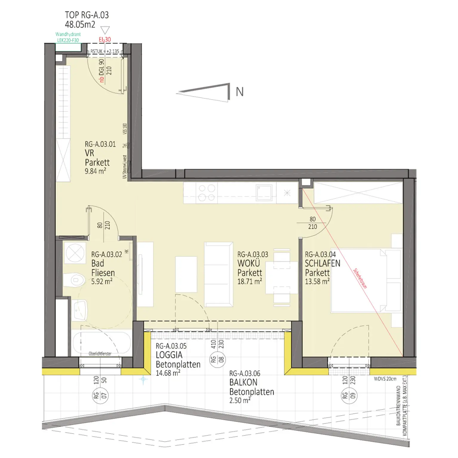 Wohnen über den Dächern von Linz - ideale 2 Zi-Wohnung!