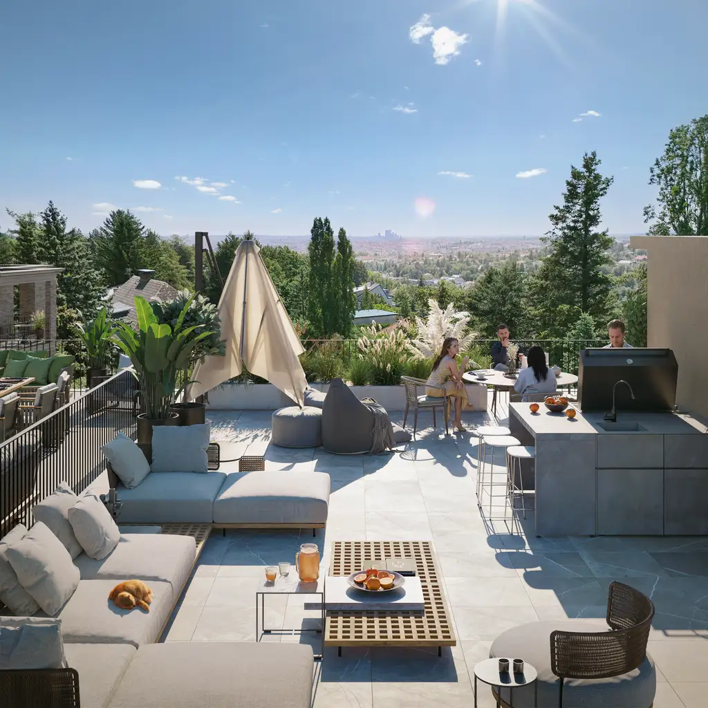 WOLKE SIEBEN – Exklusive 4-Zi Dachgeschosswohnung mit Dachterrasse  – Erstbezug