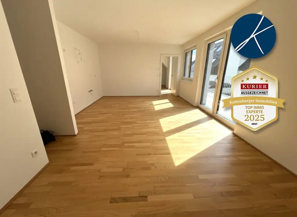 NEUBAU-ERSTBEZUG: Sonnige Balkonwohnung - Grünruhelage - Nähe U1 Oberlaa