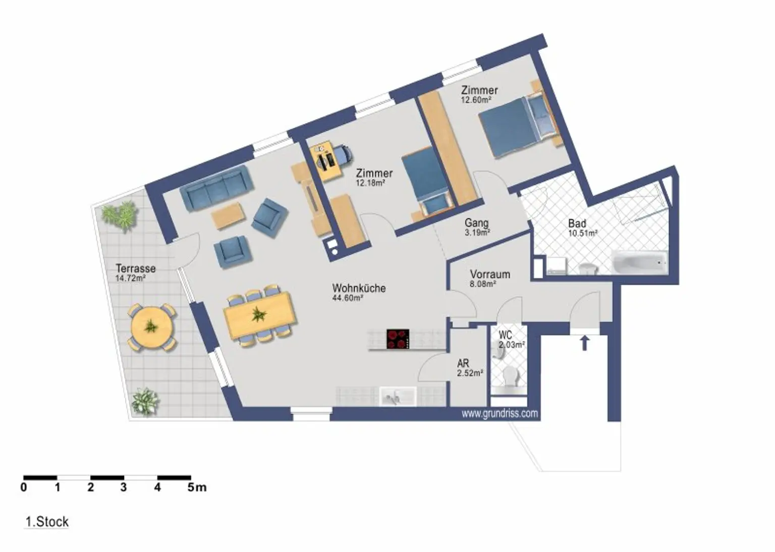 Lichtdurchflutete, großzügige 3-Zimmer Wohnung in traumhafter Lage von Mödling
