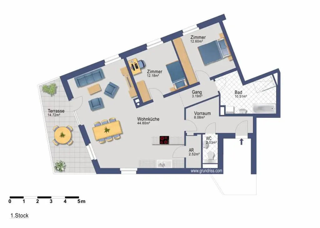 Lichtdurchflutete, großzügige 3-Zimmer Wohnung in traumhafter Lage von Mödling