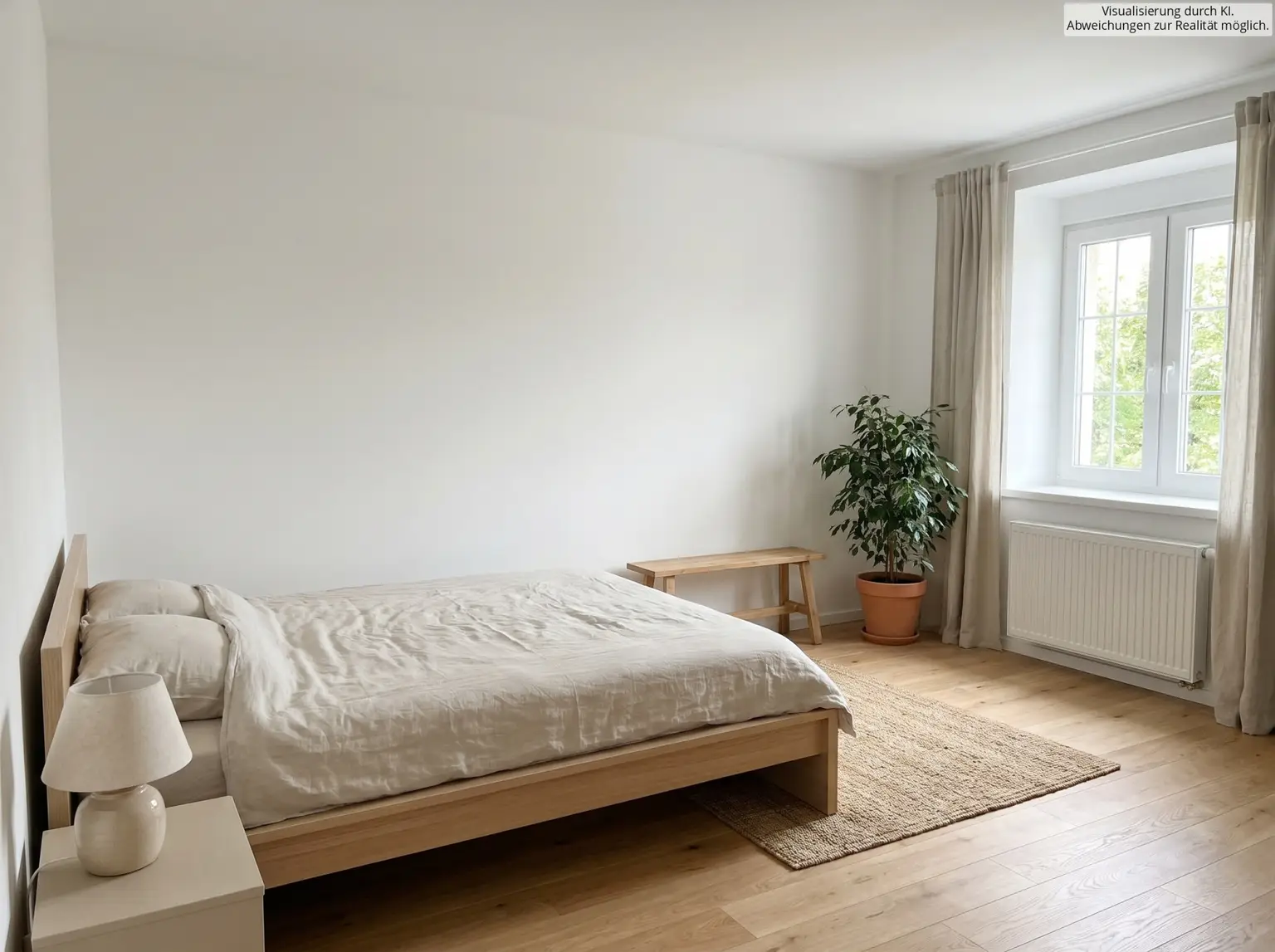 Schlafzimmer  KI visulisiert