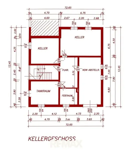 Grundriss Keller