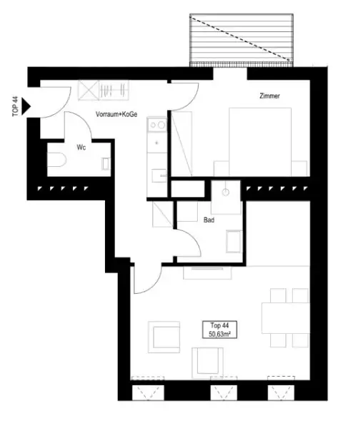 sonnige DG-Wohnung mit optionalem Balkon