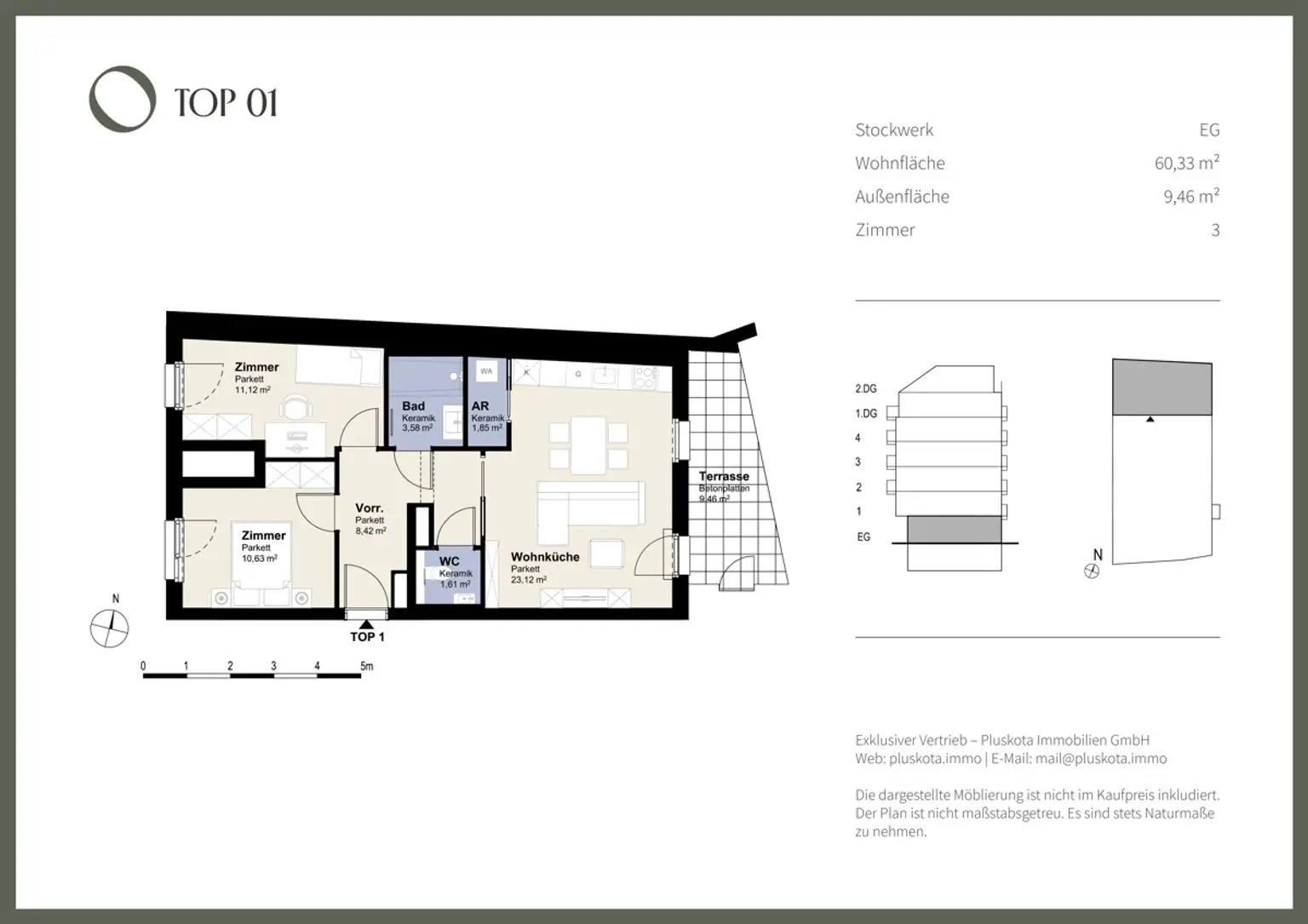 DAS VIVENOT – 3-ZIMMER MIT TERRASSE