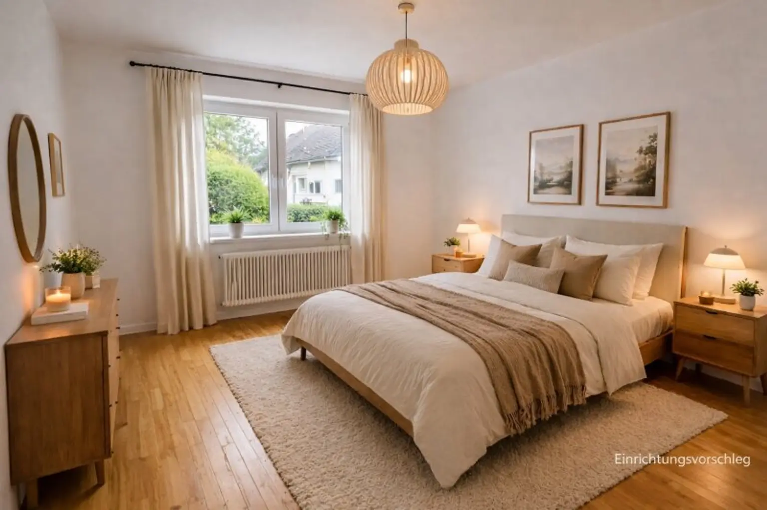 Einrichtungsvorschlag Schlafzimmer im EG