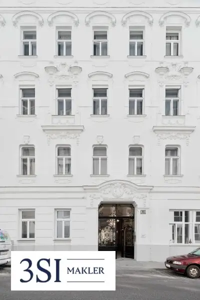 Sanierte Fassade des Zinshausprofis in der Erdbergstraße 35 1030 Wien