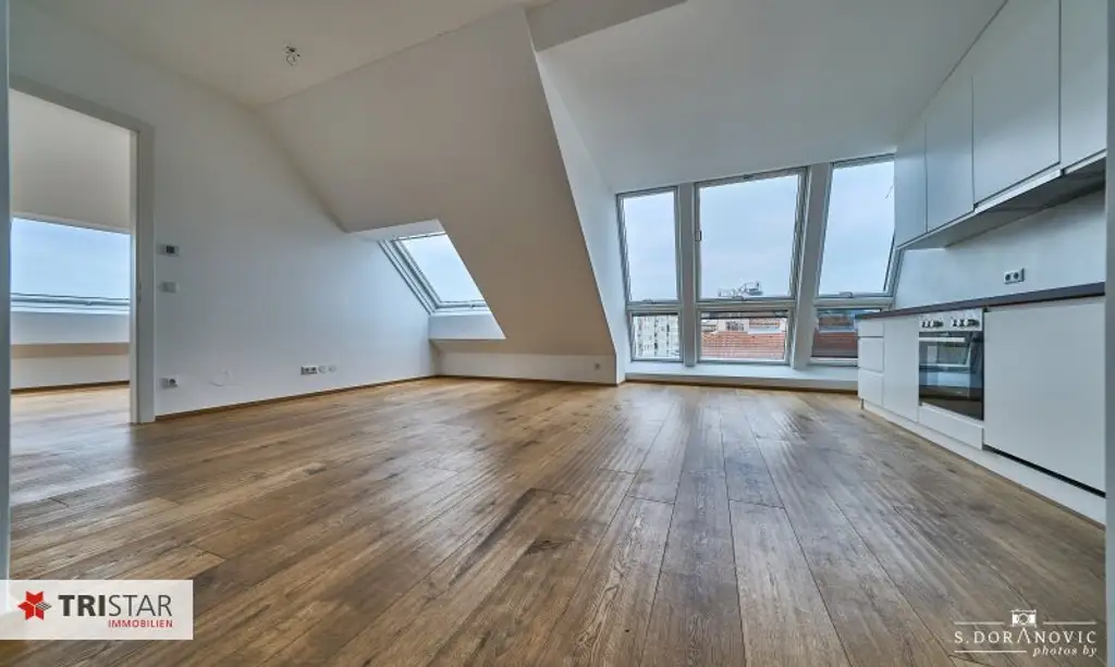 NEU! • U6 JÄGERSTRASSE • 15 NEUBAU DACHGESCHOSSWOHNUNGEN • FÜR ANLEGER UND EIGENNUTZER • EIGENTUM • 1200 WIEN •