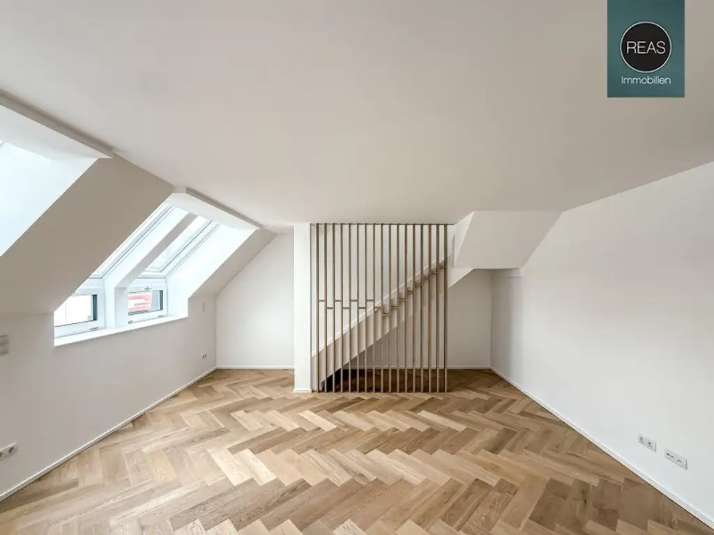 Elevate 1090 – Erstbezug: Dachgeschoss - Maisonette Wohnung (klimatisiert) mit Balkon und Terrasse nahe U6 Alser Straße, AKH!