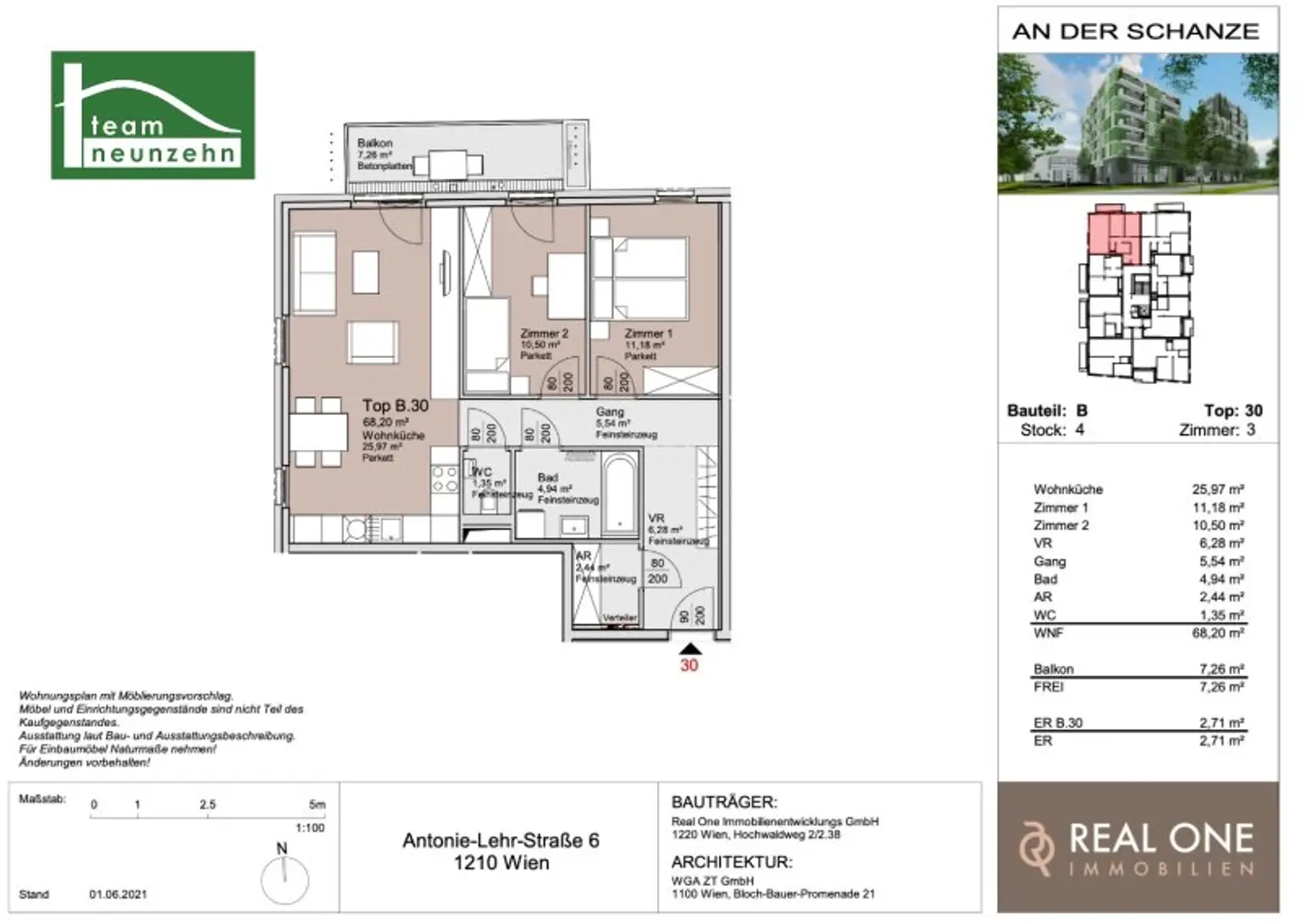 „An der Schanze“ – Exklusives Wohnen im Donaufeld