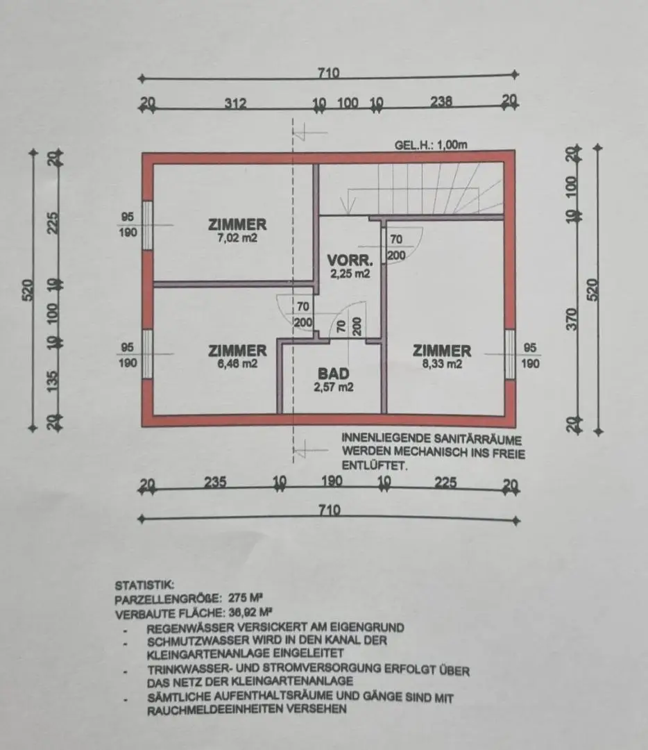 Grundriss Obergeschoss