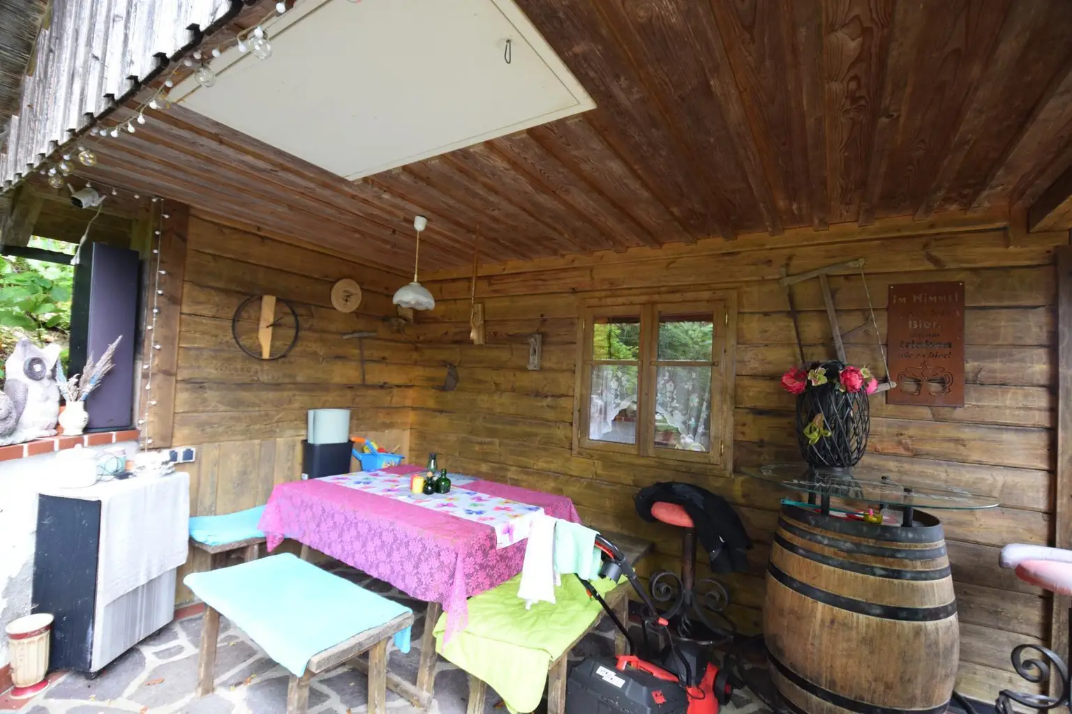 Terrasse Gartenhütte