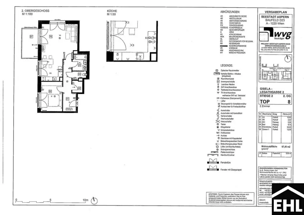 Großzügige 2-Zimmerwohnung mit Freifläche - Leben in der Seestadt!
