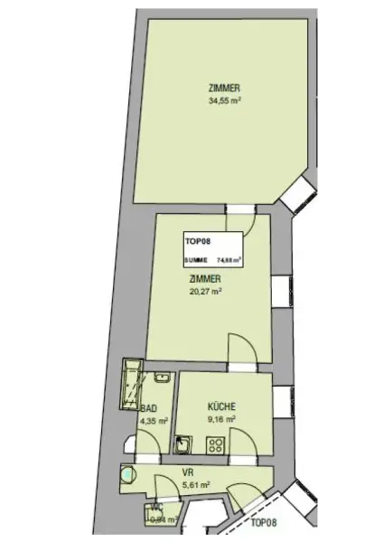 NEU! Geräumige 2,5-Zimmerwohnung im Beethovenhaus zu vermieten!
