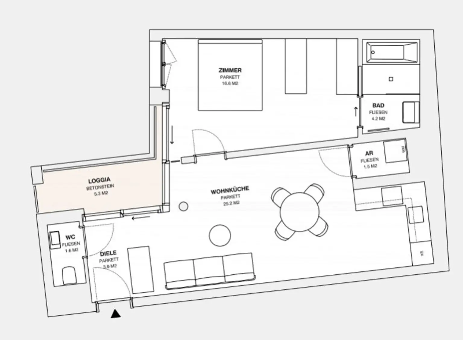 ++MOLLARD 50++ außergewöhnliche 2-Zimmer-Wohnung mitten im Herzen der Stadt