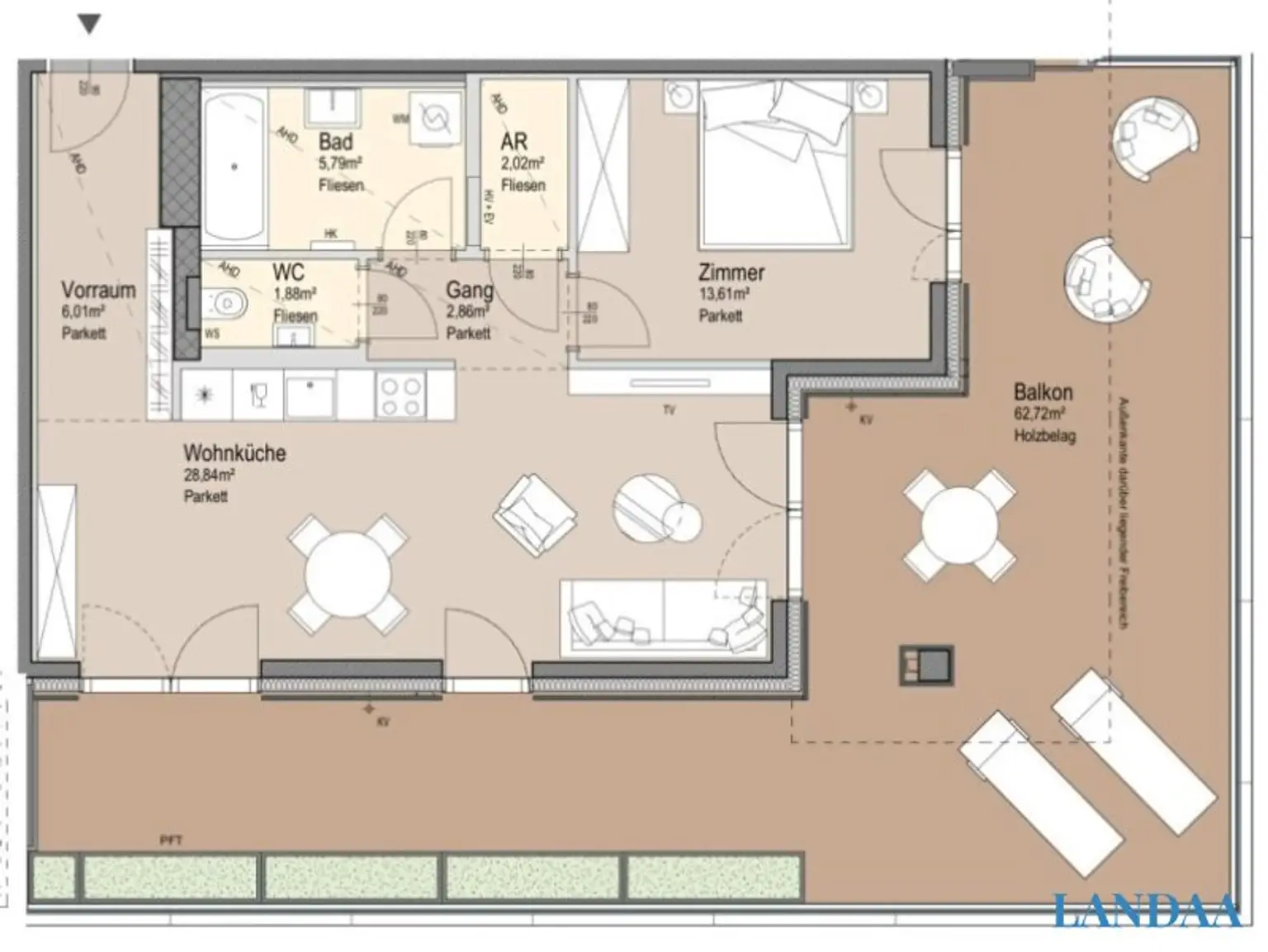 Exklusive 2-Zimmer-Wohnung mit Panorama-Blick & Concierge-Service